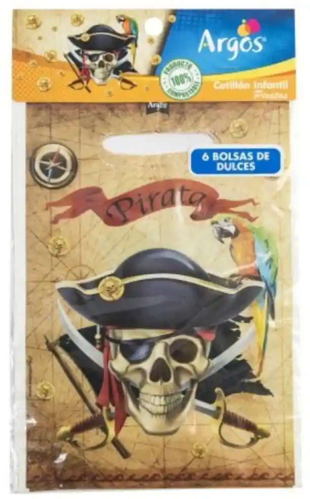 Bolsa de dulces piratas 1 u