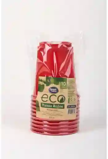 Great Value Vasos Rojos Biodegradables