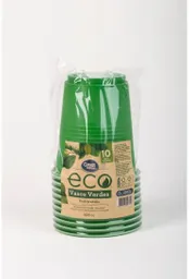 Great Value Eco Vasos Desechables de Color Verde
