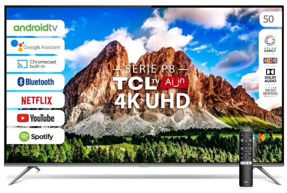 LED 50 4k Ultra HD Smart TV / 50P8