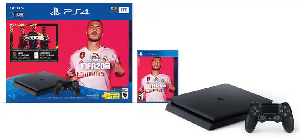 Sony Consola Ps4 1Tb + Juego Fifa 2020