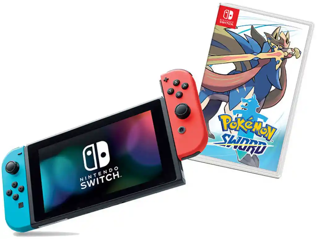 Nintendo Consola Switch Neon + Juego Pokémon Sword