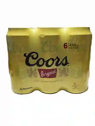 Six Pack Cerveza Coors Original 470 ml