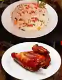 1/4 Pollo + Arroz Chaufa