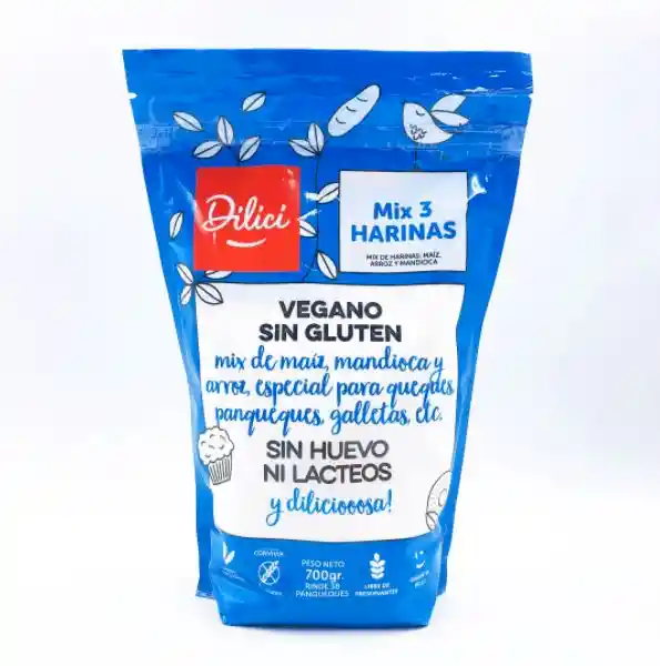 Dilici Mix 3 Harinas sin Gluten