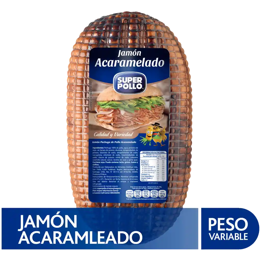 Super Pollo Jamón Pechuga de Pollo Acaramelado