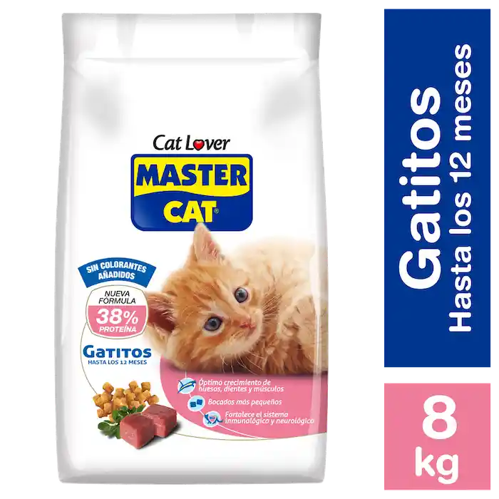 Alimento Gatitos Sabor Carne con Leche 8 Kg