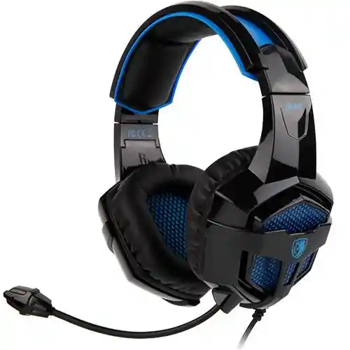 Audífonos Gamer Bpower Sa-739 Azul Sades