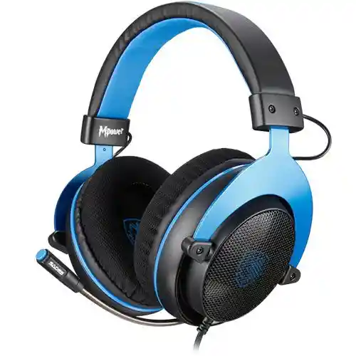 Audífonos Gamer Mpower Azul Sades