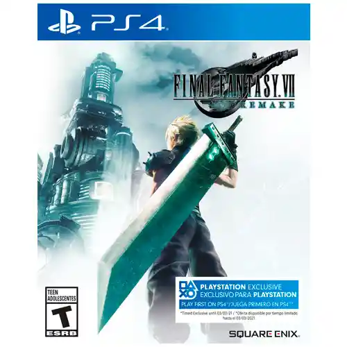 final fantasy vii remake Ps4