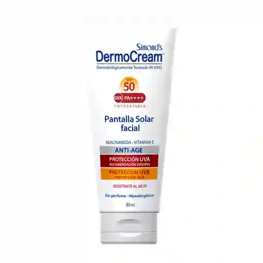Dermo Cream Pantalla Solar Facial Anti Edad