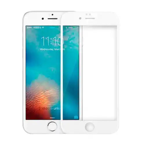 Glass Mica de Vidrio Templado Full Para iPhone Se 2020 Blanco