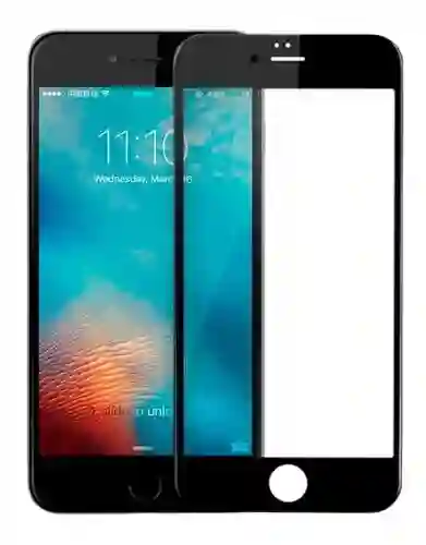 Glass Mica de Vidrio Templado Full Para iPhone 7.8 Plus Negro