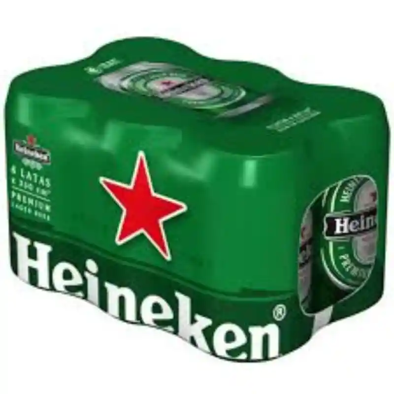 Heineken Cerveza Six Pack Lata