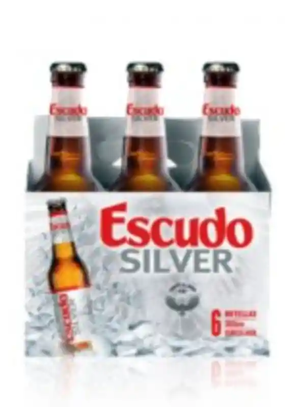 Escudo Silver Cerveza Six Pack Botellín