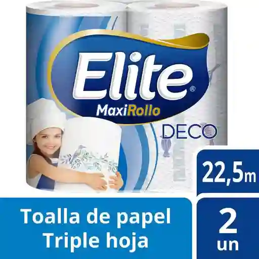 Elite Toalla de Papel Maxirollo Triple Hoja 22.5mt 2Un
