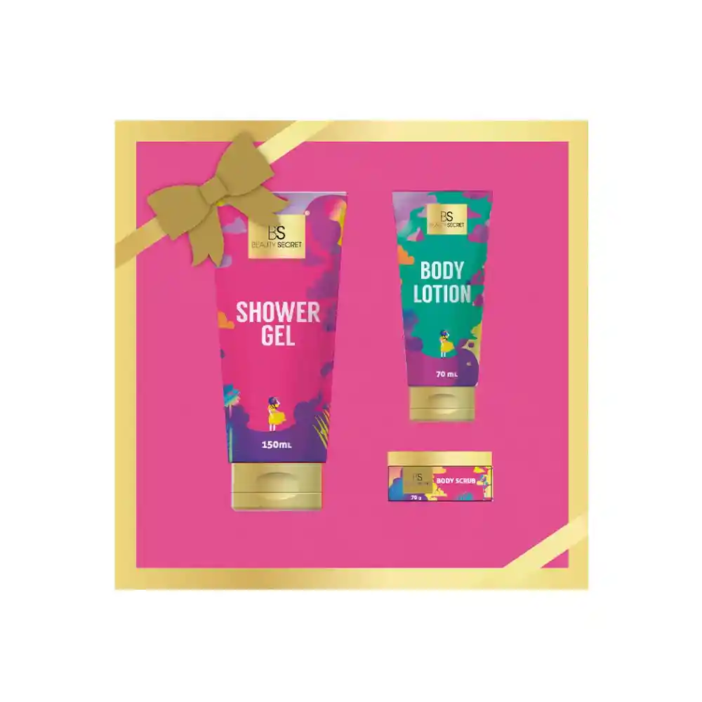 Beauty Secret Shower Gel+ Body Lotion+ Body Scrub