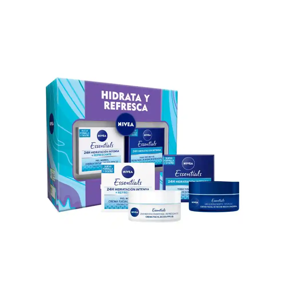 Nivea Crema Facial Essentials Piel Normal 50Ml + Crema Regenerad