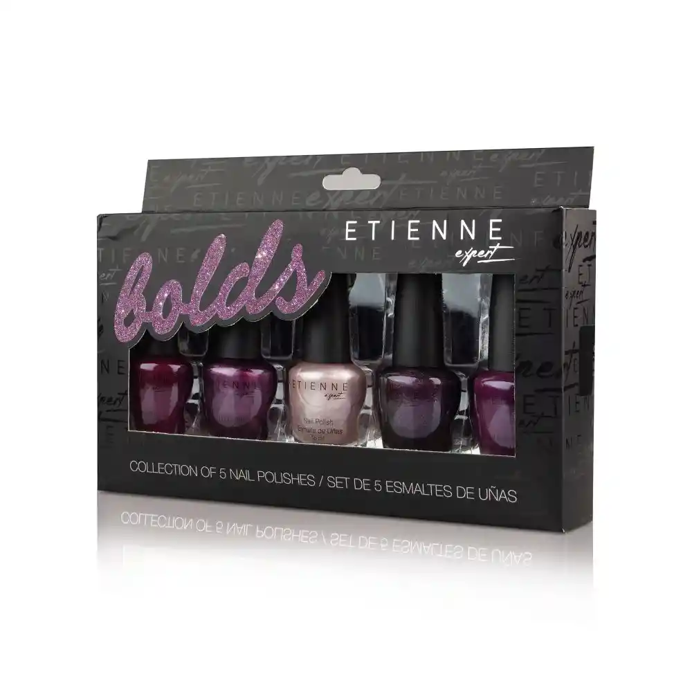 Etienne Set De 5 Esmaltes De Uñas Bolds