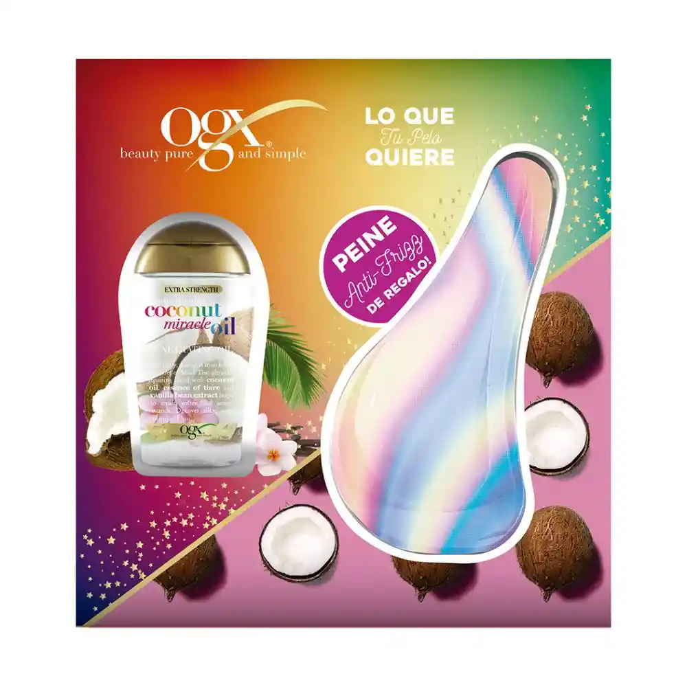 Organix - Pack Ogx Serum Coconut Miracle Oil 100 Ml + Peine Torn