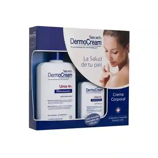 Simonds Estuche Dermocream Crema Urea 10% Hidratación 