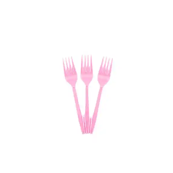 Tenedor Basics Rosado - 16 cm