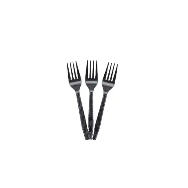 Tenedor Basics Negro - 16 cm