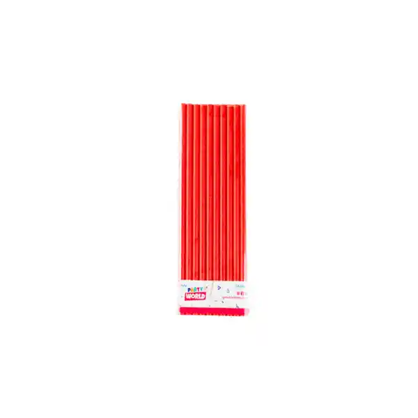 Bombilla Basics Roja - 20 cm