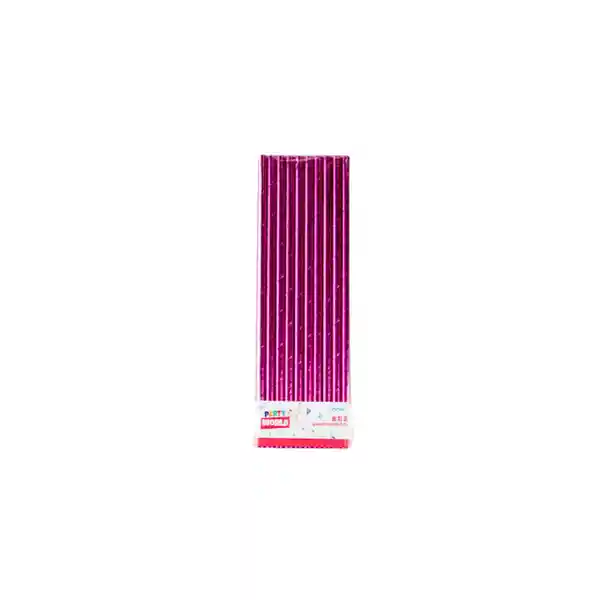 Bombilla Basics Fucsia - 20 cm