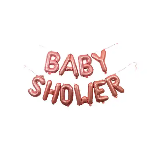 Globo Baby Shower Letras Fucsia - 40 cm