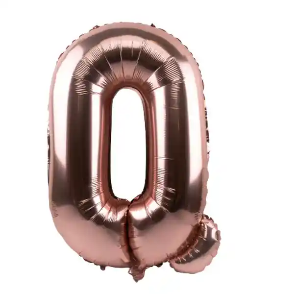 Globo Letra Q Rose Gold - 81 cm