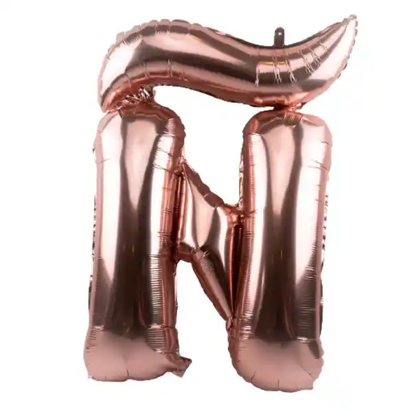 Globo Letra Ñ Rose Gold - 81 cm
