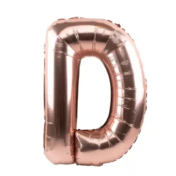 Globo Letra D Rose Gold - 81 cm