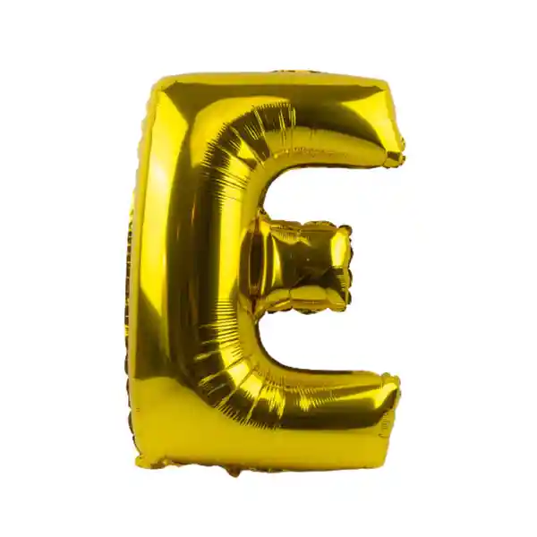 Globo Letra E Dorado - 60 cm