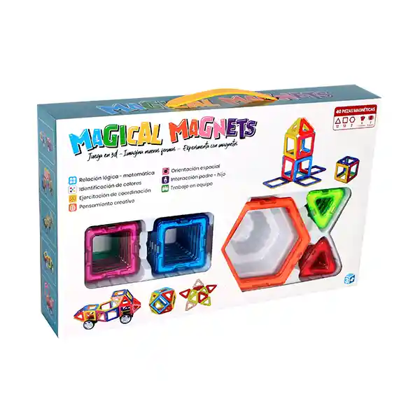 Magical Magnets Ficha de Construcción Magnética Varios Colores