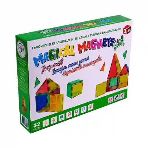 Magical Magnets Ficha de Construcción Magnética Varios Colores