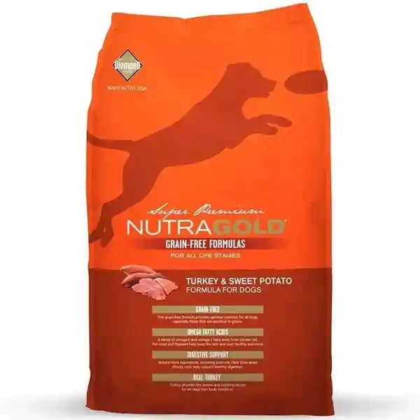 Nutra Gold Alimento Para Perro Pavo Libre de Grano 13.6 Kg