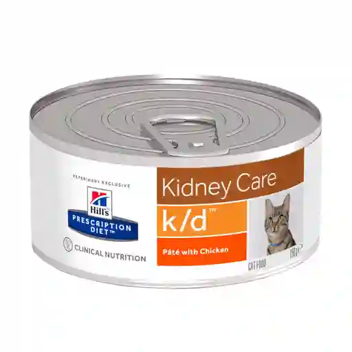 Hills Pet Nutrition Alimento Para Gato Feline K/D Renal Kidney Pollo 156 G