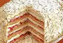 Torta Milhojas Frambuesa, Manjar y Crema