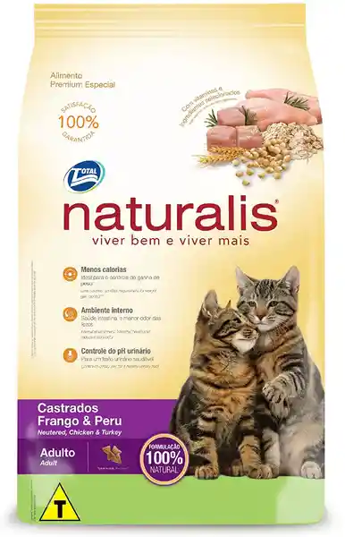 Naturalis Total Snack Fadulto Castrado Frango Peru 3 Kg