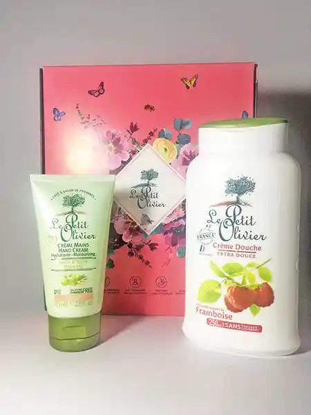 Le Petit Olivier Set Crema Manos Oliva y Crema Ducha Frambuesa