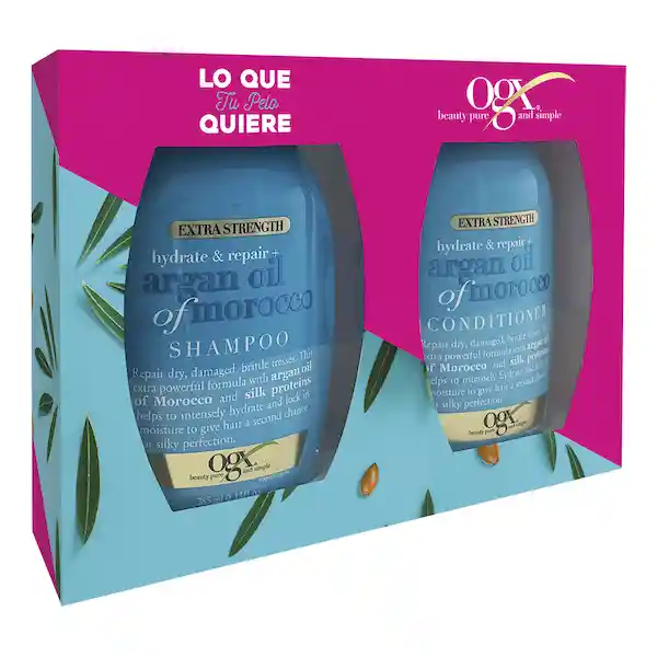 Organix Shampoo + Acondicionador de Aceite de Morroccan Aragan