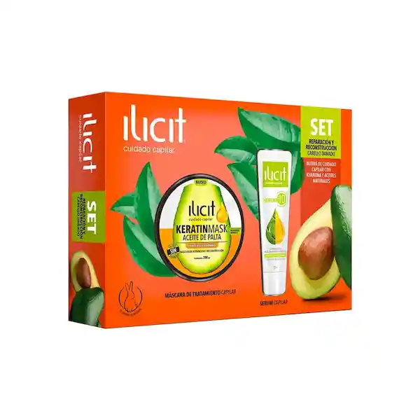 Ilicit Keratinmask Aceite Palta + 1 Serum Capilar