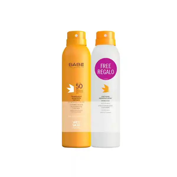 Babe Fotoprotector SPF 50 + Babe Spray Reparador Calmante