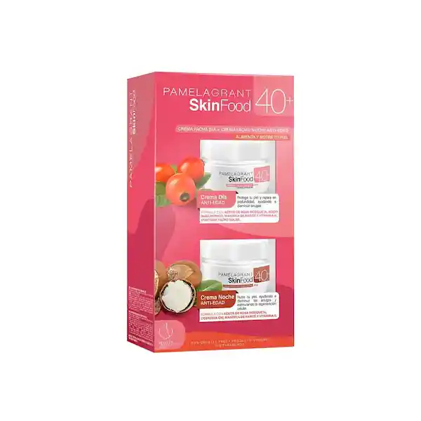 Pamela Grant Estuche Pack Skin Food Crema Día + Crema Noche 40+