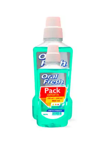   Oral Fresh  Enjuague Bucal Menta +  Oral Fresh  Enjuague Bucal Menta 