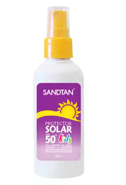 Sandtan Protector Solar FPS 50+ Kids con Extracto de Avena en Spray