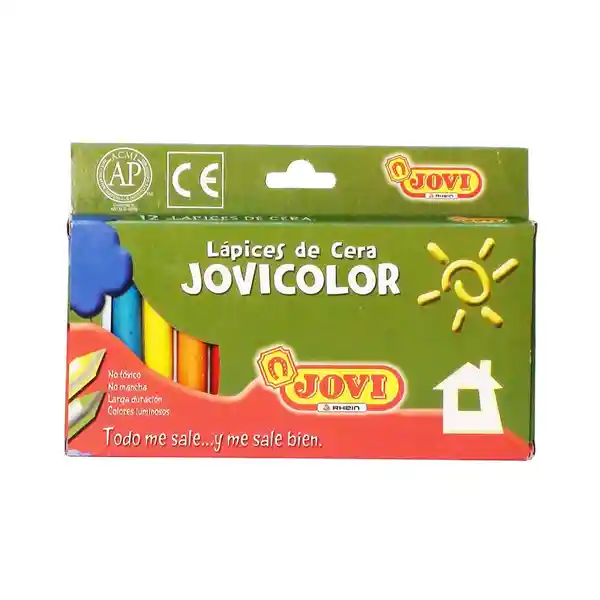 Lapices Cera Jovi Rhein 12 Colores