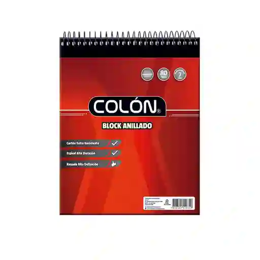 Colon Block Anillado Universitario 7 mm