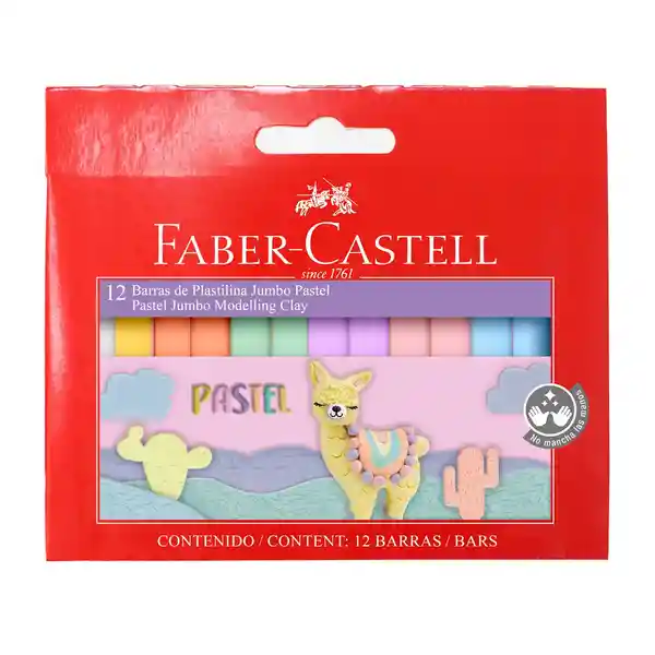 Faber Castell Plastilina Redonda Colores Pastel